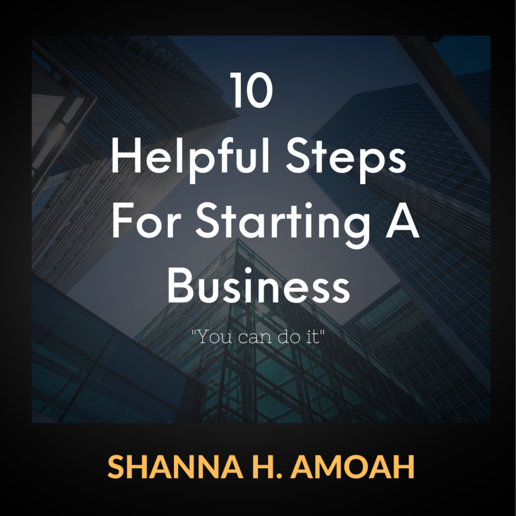 EBook – 10 Helpful Steps For Starting A Business